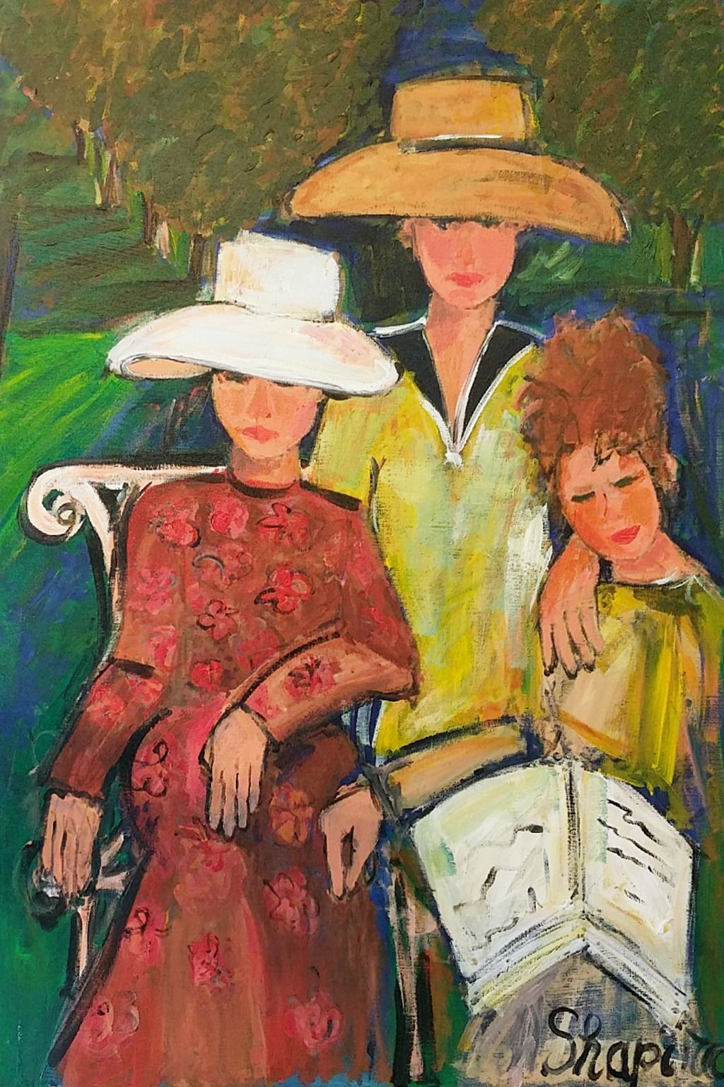 20.Three ladies in the park